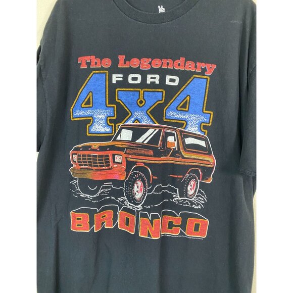 Junk Food The Legendary Ford Bronco 4x4 Graphic T-Shirt Men Size Large Black - Picture 3 of 13